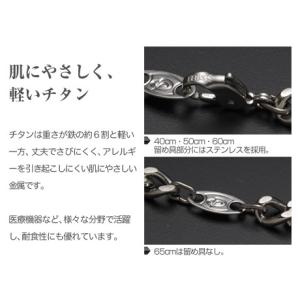 ファイテン チタンチェーン ネックレス 60c...の詳細画像2