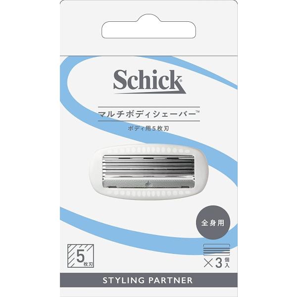 (あわせ買い2999円以上で送料無料)シック Schick マルチボディシェーバー 替刃 3コ入