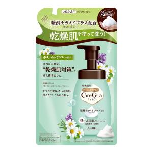 (あわせ買い2999円以上で送料無料)ロート製薬 ケアセラ 泡の高保湿ボディウォッシュ ボタニカルフラワーの香り つめかえ用 385mL