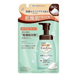 (あわせ買い2999円以上で送料無料)ロート製薬 ケアセラ 泡の高保湿ボディウォッシュ つめかえ用 385mL