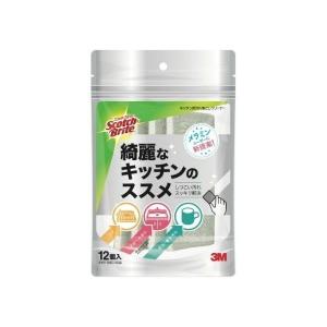 【あわせ買い2999円以上で送料無料】住友スリーエム スコッチブライト キッチン用汚れ落としクリーナー KYC-12-GY 12個入｜kenkoo-life