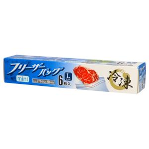(あわせ買い2999円以上で送料無料)ハウスホールドジャパン KZ06 フリーザーバッグ L 6枚入｜ケンコーライフ ヤフー店