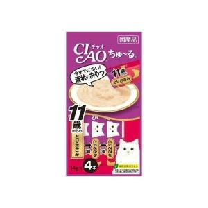 【あわせ買い2999円以上で送料無料】いなば チャオ CIAO ちゅ~る 11歳からのとりささみ  4本入｜kenkoo-life