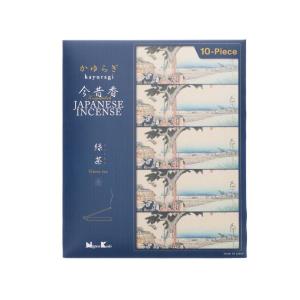 【あわせ買い2999円以上で送料無料】日本香堂 かゆらぎ 今昔香 緑茶 10箱入 お香｜kenkoo-life