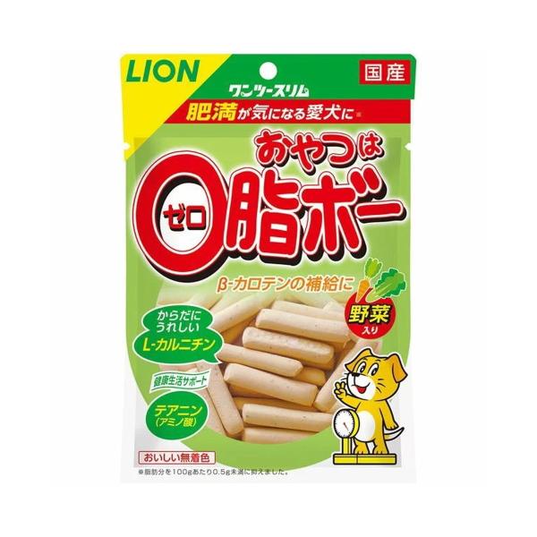 【あわせ買い2999円以上で送料無料】ライオンペット ワンツースリム おやつは0脂ボー 野菜入り 8...