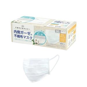 富士 内側ガーゼの不織布マスク レギュラーサイズ 30枚 (1個