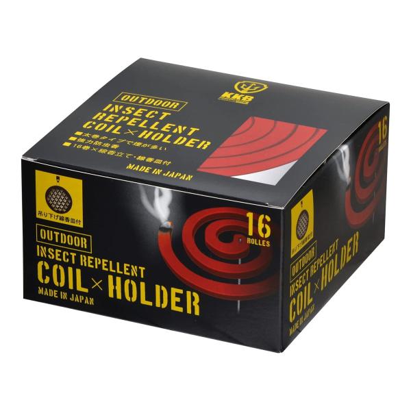 【あわせ買い2999円以上で送料無料】小久保工業所 アウトドア キャンプ 厚太巻防虫香 16巻入 吊...