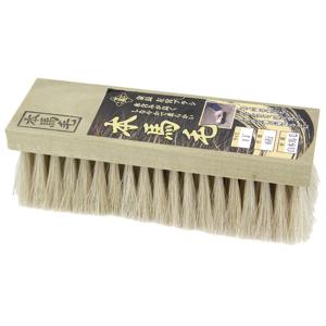 藤原産業 金長 左官 ブラシ 白 本馬毛 1丁 6行 柄無し