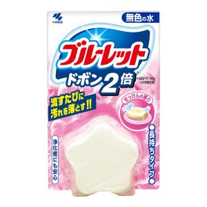(あわせ買い2999円以上で送料無料)小林製薬 ブルーレット ドボン 2倍 無色 せっけんの香り 120g トイレ用洗剤