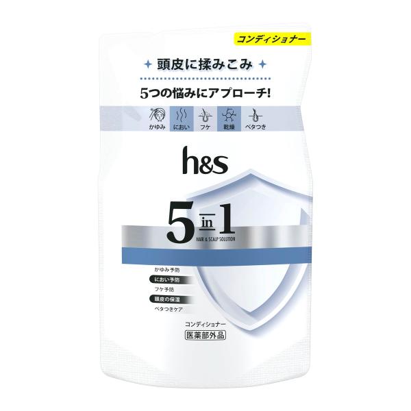 【あわせ買い2999円以上で送料無料】P&amp;G h&amp;s エイチアンドエス 5in1 コンディショナー ...