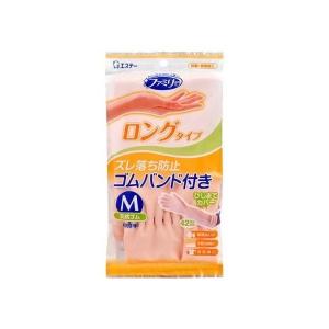 ファミリー 天然ゴム 中厚手 ロングタイプ M ピンク 1双