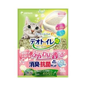 【あわせ買い2999円以上で送料無料】ユニ・チャーム デオトイレ ふんわり香る消臭・抗菌サンド ホワイトフローラルの香り 3.8L｜kenkoo-life