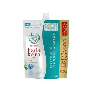 【送料無料・まとめ買い×6個セット】ライオン hadakara ハダカラ ボディソープ リッチソープの香り 詰替え用 大型サイズ 800ml