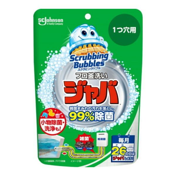 【送料無料・まとめ買い×6個セット】ジョンソン スクラビングバブル ジャバ 風呂釜洗い １つ穴用 1...