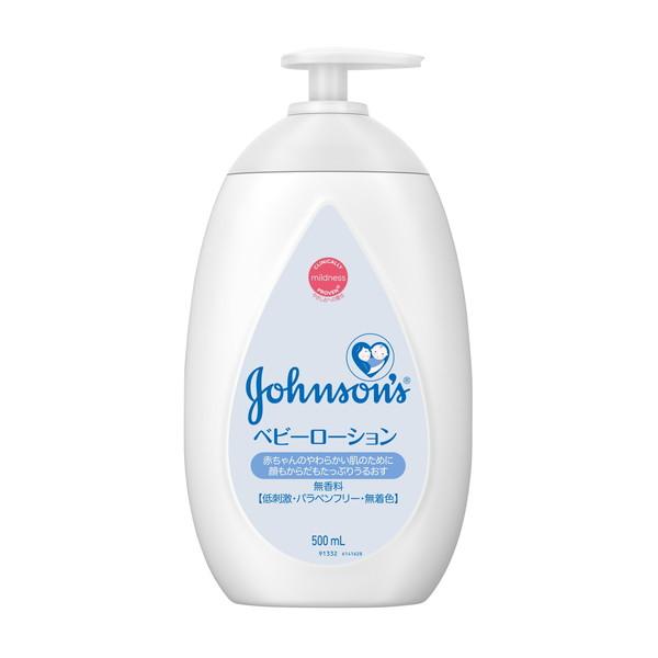 【送料無料・まとめ買い×6個セット】ジョンソン ベビーローション 無香料 500mL