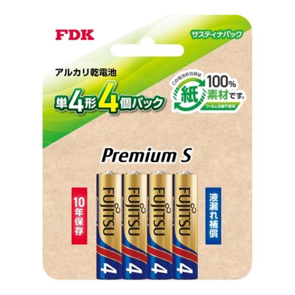 【送料無料・まとめ買い×6個セット】FDK FUJITSU PremiumS アルカリ乾電池 単4形...