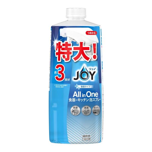 【送料無料・まとめ買い×8個セット】P&amp;G ジョイ ミラクルクリーン 泡スプレー 微香タイプ 詰替 ...