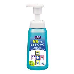 【送料無料・まとめ買い×8個セット】ライオン ペットキレイ 除菌できる ふきとりフォーム 本体 250ml｜kenkoo-life