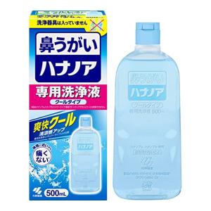 (送料無料・まとめ買い10個セット)小林製薬 ハナノア 専用洗浄液 クールタイプ 500ml(498707205247)