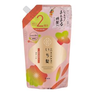 (送料無料・まとめ買い×12個セット)いち髪 濃密W保湿ケア シャンプー 詰替用 2回分 640mL