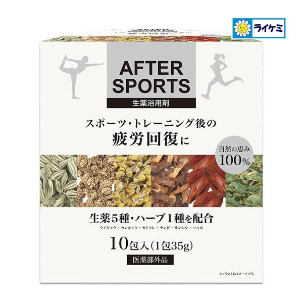 【送料無料・まとめ買い×16個セット】ライオンケミカル アフタースポーツ 生薬入浴剤 10包入 医薬...