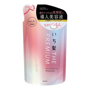 (送料無料・まとめ買い×18個セット)クラシエいち髪 THEPREMIUM エクストラダメージケア シャンプー シルキースムース 詰替用 340ml