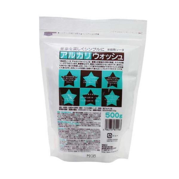 【送料無料・まとめ買い×24個セット】地の塩社 アルカリウォッシュ 500g ( セスキ炭酸ソーダ ...