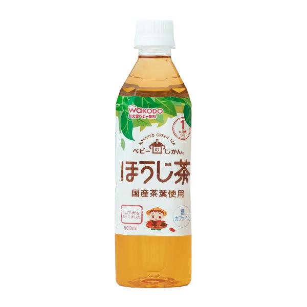 【送料無料・まとめ買い×24個セット】和光堂 ベビーのじかん ほうじ茶 500ml