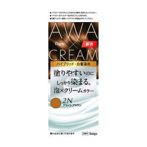 (送料無料・まとめ買い×27個セット)ホーユー ビゲン 泡クリームカラー 2N ブライトブラウン 白髪染め