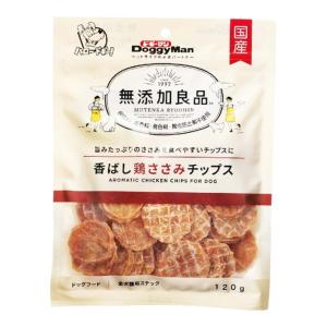 【送料無料・まとめ買い×36個セット】ドギーマン 無添加良品 香ばし 鶏ささみチップス 120g ドッグフード 全犬種用スナック｜kenkoo-life