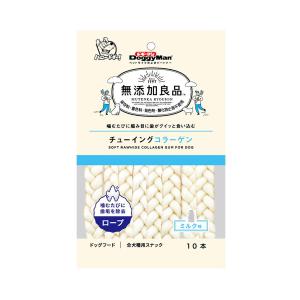 【送料無料・まとめ買い×48個セット】ドギーマン 無添加良品 チューイングコラーゲン ロープ 全犬種用スナック 10本入｜kenkoo-life