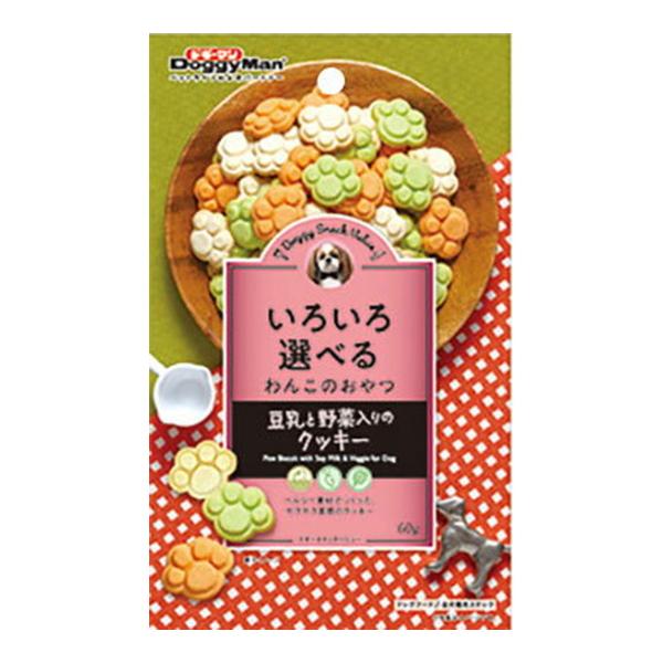 【送料無料・まとめ買い×80個セット】ドギーマン ドギースナックバリュー 豆乳と野菜入りのクッキー ...