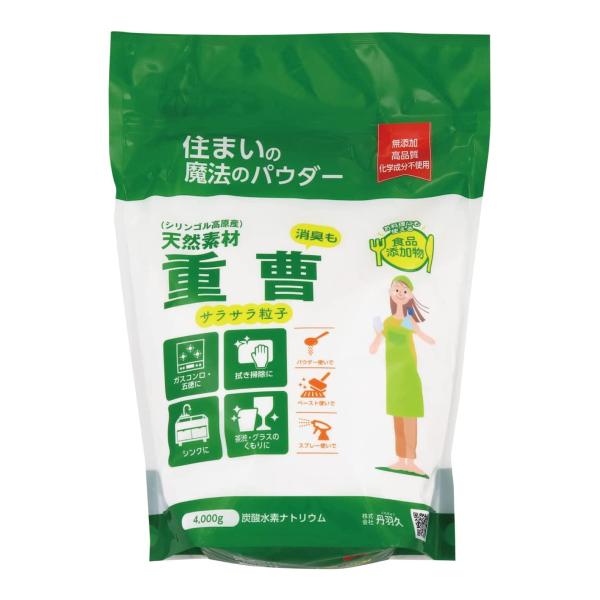 【あわせ買い2999円以上で送料無料】丹羽久 住まいの魔法のパウダー 重曹 4kg