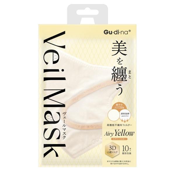 【あわせ買い2999円以上で送料無料】青山通商 グディナ ヴェールマスク エアリーイエロー 10枚入...