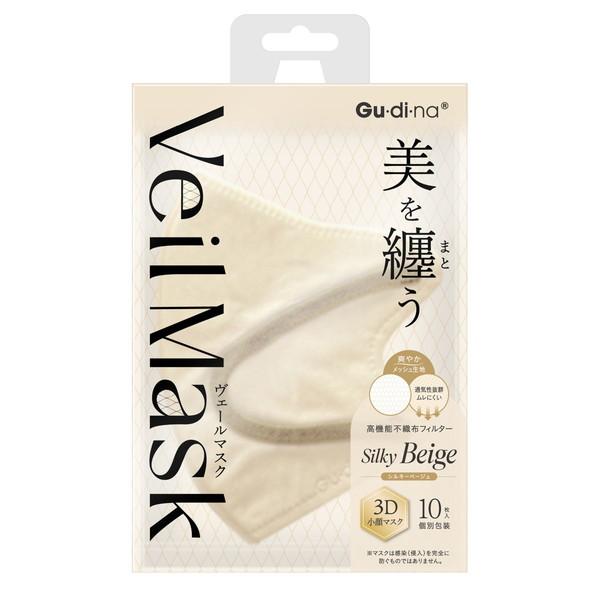 【あわせ買い2999円以上で送料無料】青山通商 グディナ ヴェールマスク シルキーベージュ 10枚入...
