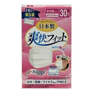 レック LEC 爽快フィットマスク 小さめ 30枚入 日本製