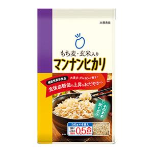 【あわせ買い2999円以上で送料無料】大塚食品 もち麦玄米入り マンナンヒカリ 56g×4袋入｜kenkoo-life