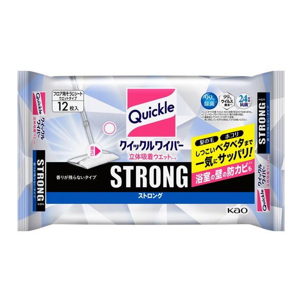 【あわせ買い2999円以上で送料無料】花王 クイックルワイパー 立体吸着ウエットシート ストロング ...