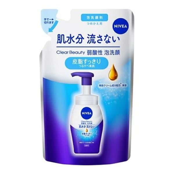 【あわせ買い2999円以上で送料無料】花王 NIVEA ニベア クリアビューティー 弱酸性 泡洗顔 ...