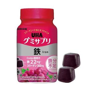 【あわせ買い2999円以上で送料無料】UHA味覚糖 グミサプリ 鉄 30日 ボトル 200ｇ