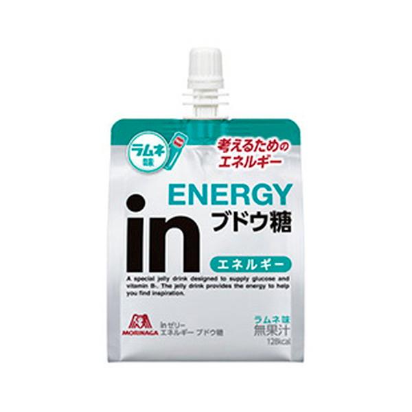 【あわせ買い2999円以上で送料無料】森永製菓 inゼリー エネルギー ブドウ糖 ラムネ味 180g...