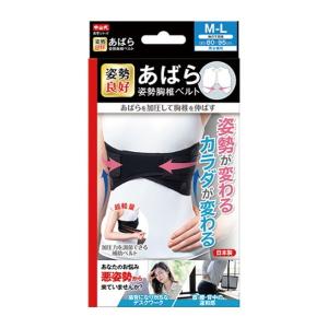 (あわせ買い2999円以上で送料無料)中山式産業 あばら 姿勢胸椎ベルト M-L ブラック｜ケンコーライフ ヤフー店