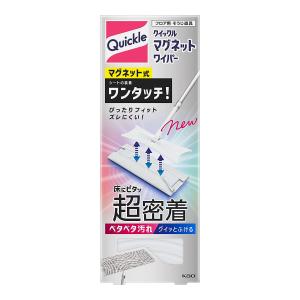 【送料無料・まとめ買い×4個セット】花王 Kao クイックル マグネットワイパー 1ペア 住居用ワイパー フロア用 そうじ道具｜kenkoo-life