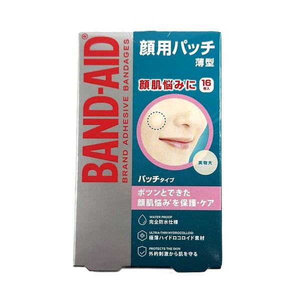 【送料無料・まとめ買い×4個セット】BAND-AID バンドエイド 顔用パッチ 薄型 16枚入