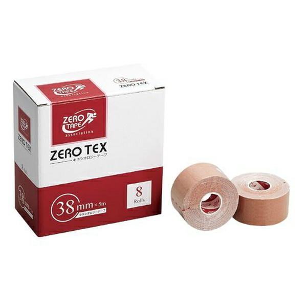 【送料無料・まとめ買い×4個セット】ZERO テックス キネシオロジーテープ 38mm×5m 8巻入