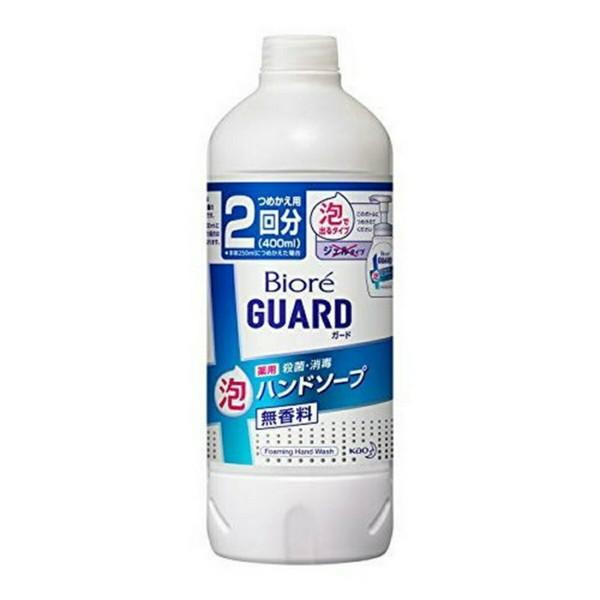 【送料無料・まとめ買い×6個セット】花王 ビオレガード 薬用泡ハンドソープ 無香料 詰替 400ml...