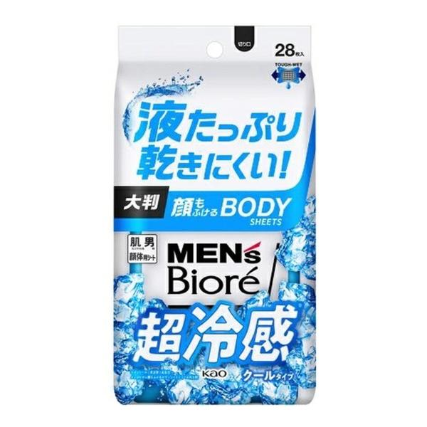 【送料無料・まとめ買い×6個セット】花王 Biore メンズビオレ 顔もふけるボディシート クールタ...