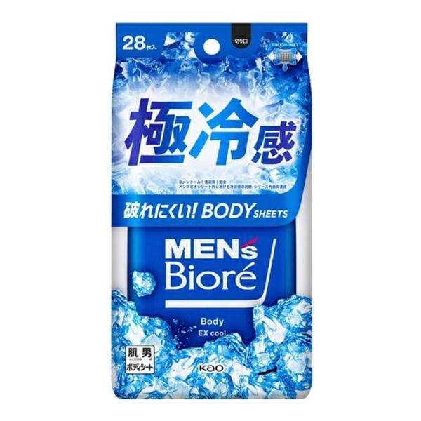 【送料無料・まとめ買い×6個セット】花王 Biore メンズビオレ ボディシート 極冷感タイプ 汗拭...