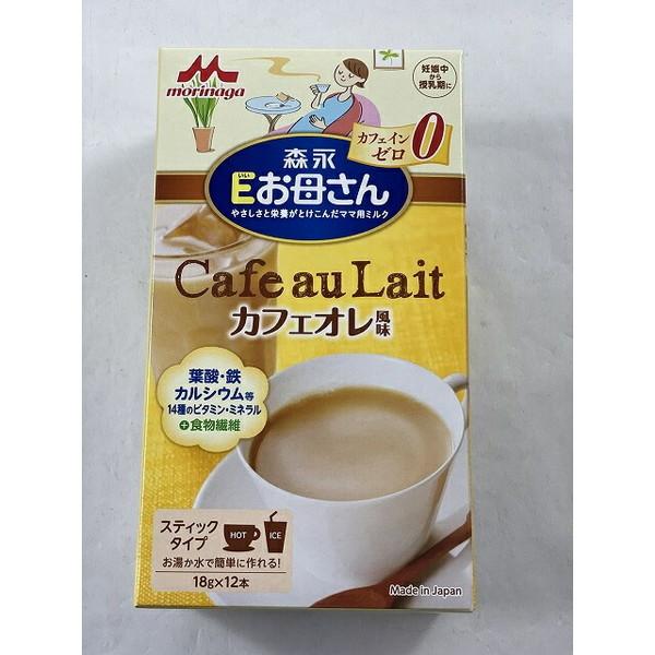 【送料無料・まとめ買い×6個セット】森永 Eお母さん カフェオレ風味 18g×12本 スティックタイ...