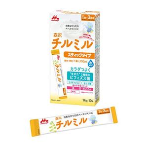 (送料無料・まとめ買い×6個セット)森永乳業 チルミル スティックタイプ 14g×10本入
